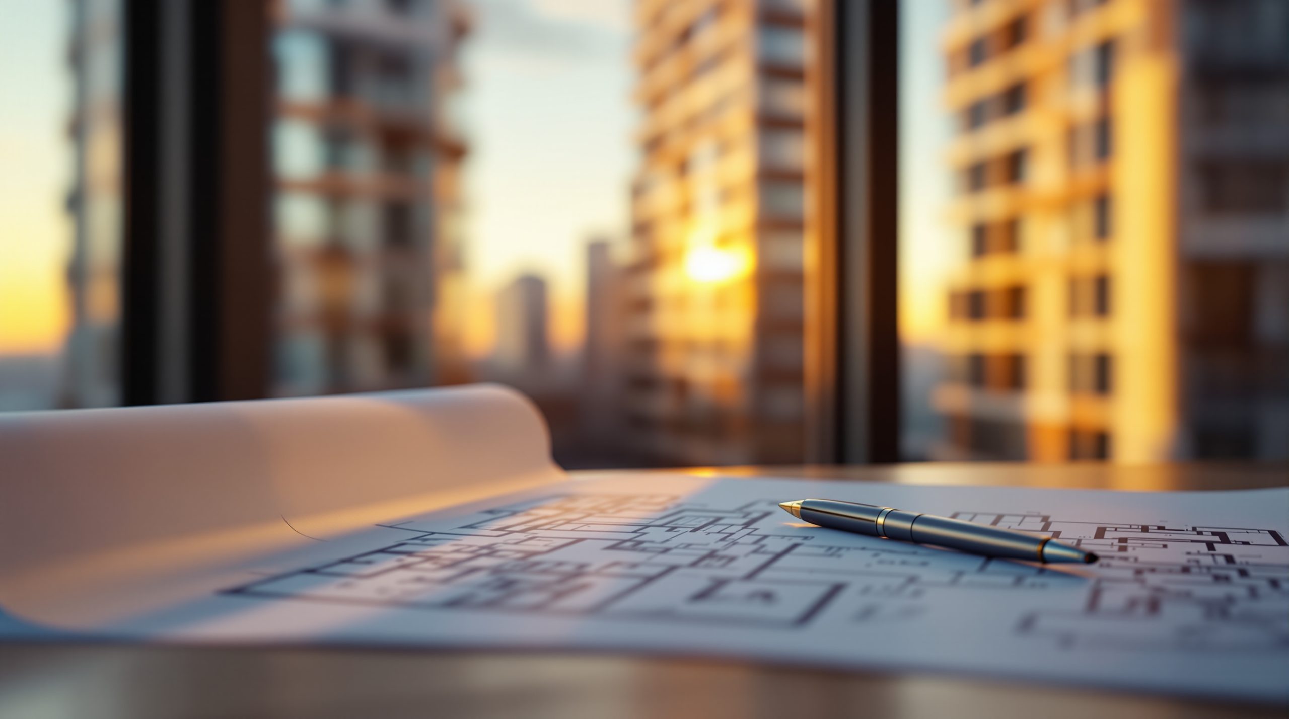 مستندات سند الملكية وواجهة مبنى للمشتري الأجنبي